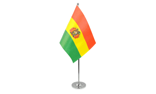 Bolivia Satin Table Flag